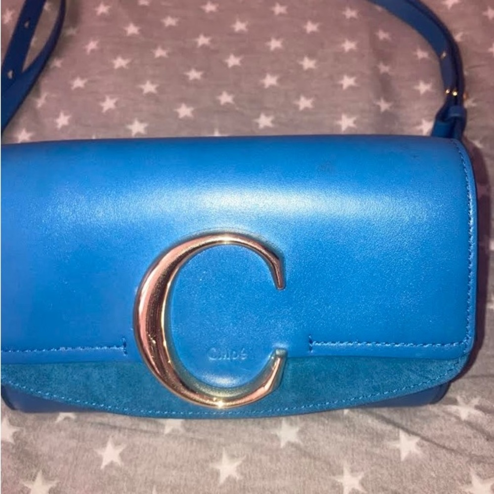COPY - blue chloé belt bag.